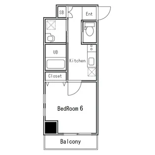 レヴァンテ浅草【8階】の間取り
