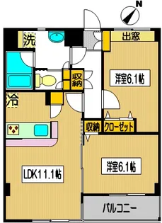 ベルクレスト【2階】の間取り
