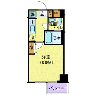 クレヴィスタ文京江戸川橋【3階】の間取り