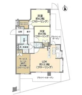 スターロワイヤル調布【1階】の間取り
