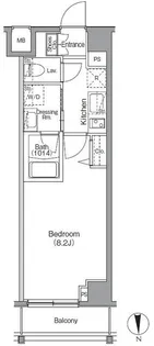 ボアビスタ門前仲町【6階】の間取り