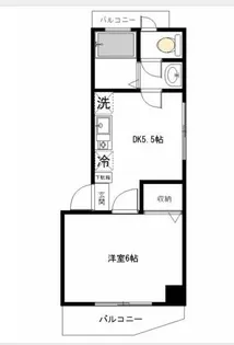 パープルステージ横浜【4階】の間取り