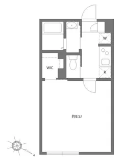エルファーロ世田谷三宿【1階】の間取り