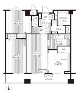 プリムヴェール西尾久メゾンB【4階】の間取り