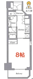Rising Place石川町【7階】の間取り