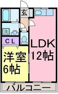 メモリーハイム南平【1階】の間取り