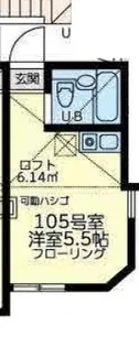 ユナイト阪東橋シドニーの杜【1階】の間取り