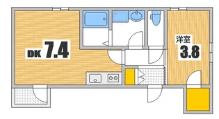 月光府中大通【1階】の間取り