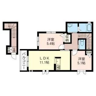 アルカネット【2階】の間取り