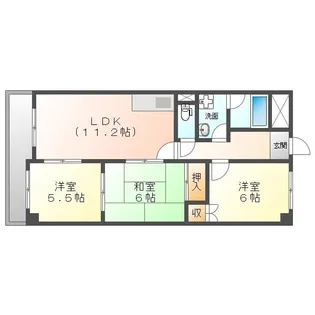 ベルグリーン【3階】の間取り