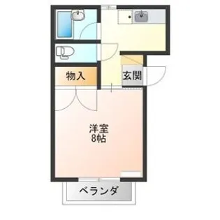 戸祭ハイツ【3階】の間取り