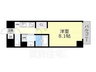 レジデンシア マルノウチ ノース【2階】の間取り