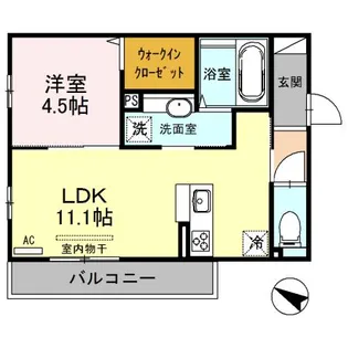 カーサ庄衛門【3階】の間取り