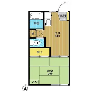 フォーブルかつら【2階】の間取り