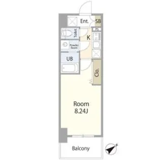 LUXE新大阪SOUTH【1階】の間取り