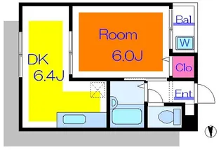 グランサイト六笠II【1階】の間取り