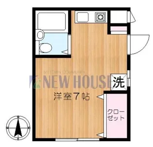 柿島ハイツ【1階】の間取り