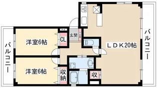 ハウゼル一社【3階】の間取り
