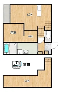 LFB APARTMENT宮島町【1階】の間取り