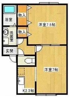 MJタウン南中町【2階】の間取り