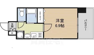 プレサンス泉セントマーク【6階】の間取り