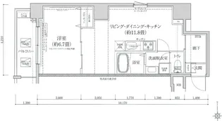 アイルグランデ浅草【10階】の間取り