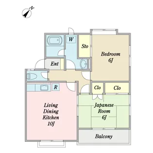 スプリングハイツA棟【2階】の間取り