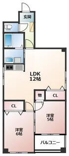 ローズガーデン【3階】の間取り