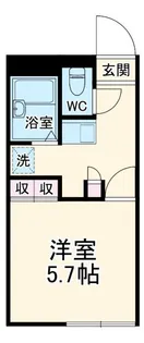 レオパレスガーデンヒルズ【2階】の間取り
