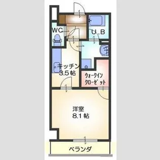 ハイトピア四日市【6階】の間取り