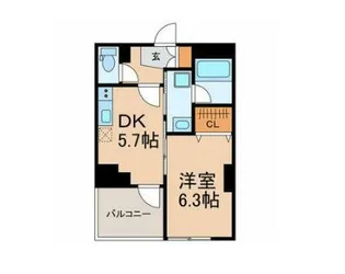マイホーム幕張【6階】の間取り