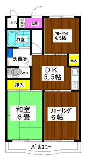 サンライズCityマンション【3階】の間取り