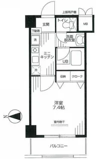 ソレイユ美園【2階】の間取り