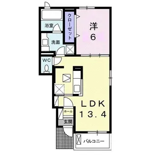 クラール木太C【1階】の間取り
