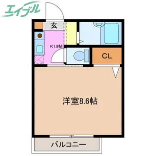 アドミラブールA棟【1階】の間取り