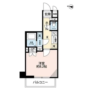 プレール・ドゥーク板橋舟渡【5階】の間取り