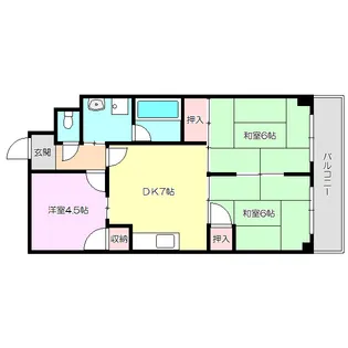 ラヴィータ豊里【3階】の間取り