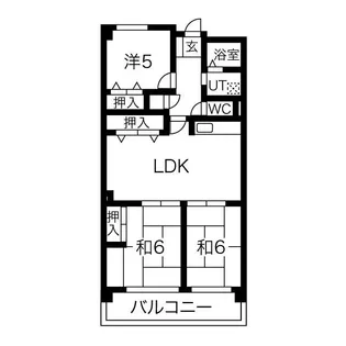 エルスタンザ原【4階】の間取り