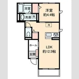 ソレイユM【1階】の間取り