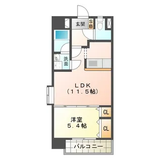 エスティII【2階】の間取り