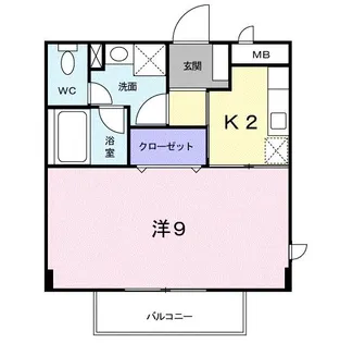 ソシア.アネックスC【2階】の間取り