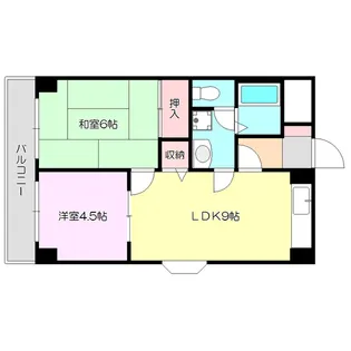 すずらんハイツ【4階】の間取り