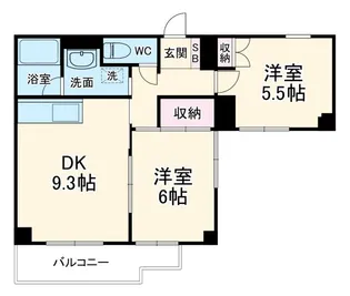 Kコート観月【5階】の間取り