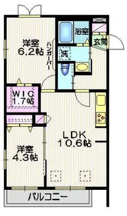パティオ高井戸A【1階】の間取り
