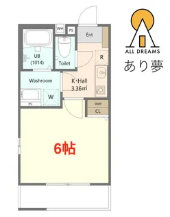 AURORA 桜木町【3階】の間取り