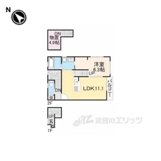 シエリアスクエア【2階】の間取り