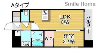 Luxe住吉公園【7階】の間取り