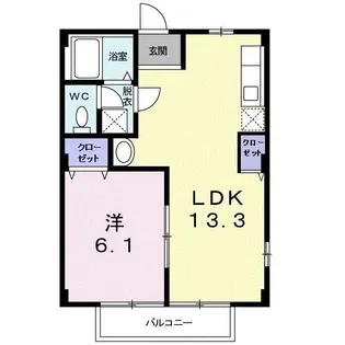 アクティ豊明A【1階】の間取り
