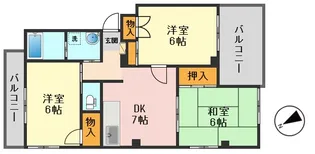 リバーパーク金町【3階】の間取り