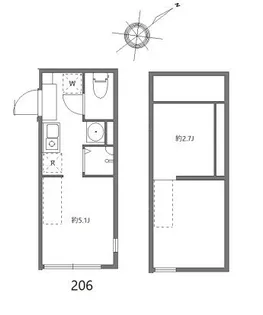 ハーモニーテラス志村【2階】の間取り
